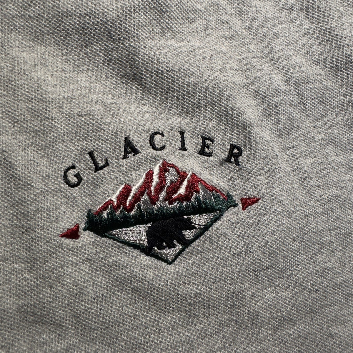 Vintage Cotton Deluxe Glacier Polo Mens L Gray