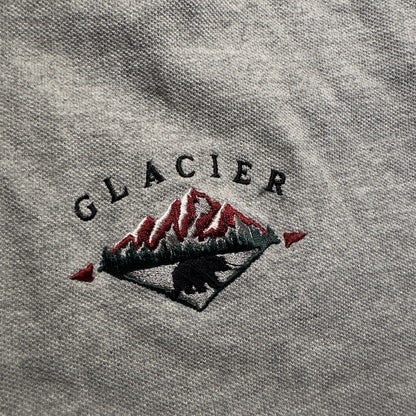 Vintage Cotton Deluxe Glacier Polo Mens L Gray