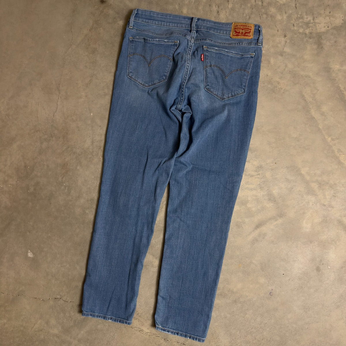 Levi's 711 Skinny Jeans Womens 29 Blue Distressed