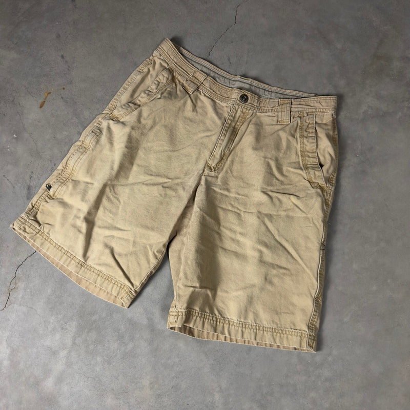 Columbia Omni-Shield Cargo Shorts Mens 34 Tan Khaki Hiking