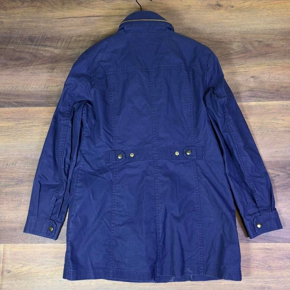 Lands' End Women's Utility Jacket Small Navy Blue Coat
