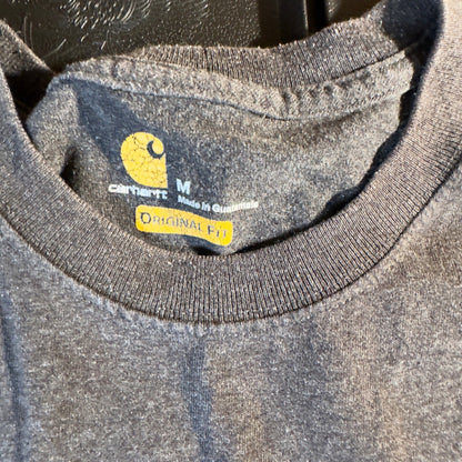 Carhartt Pocket T-Shirt Mens M Charcoal Grey Original Fit