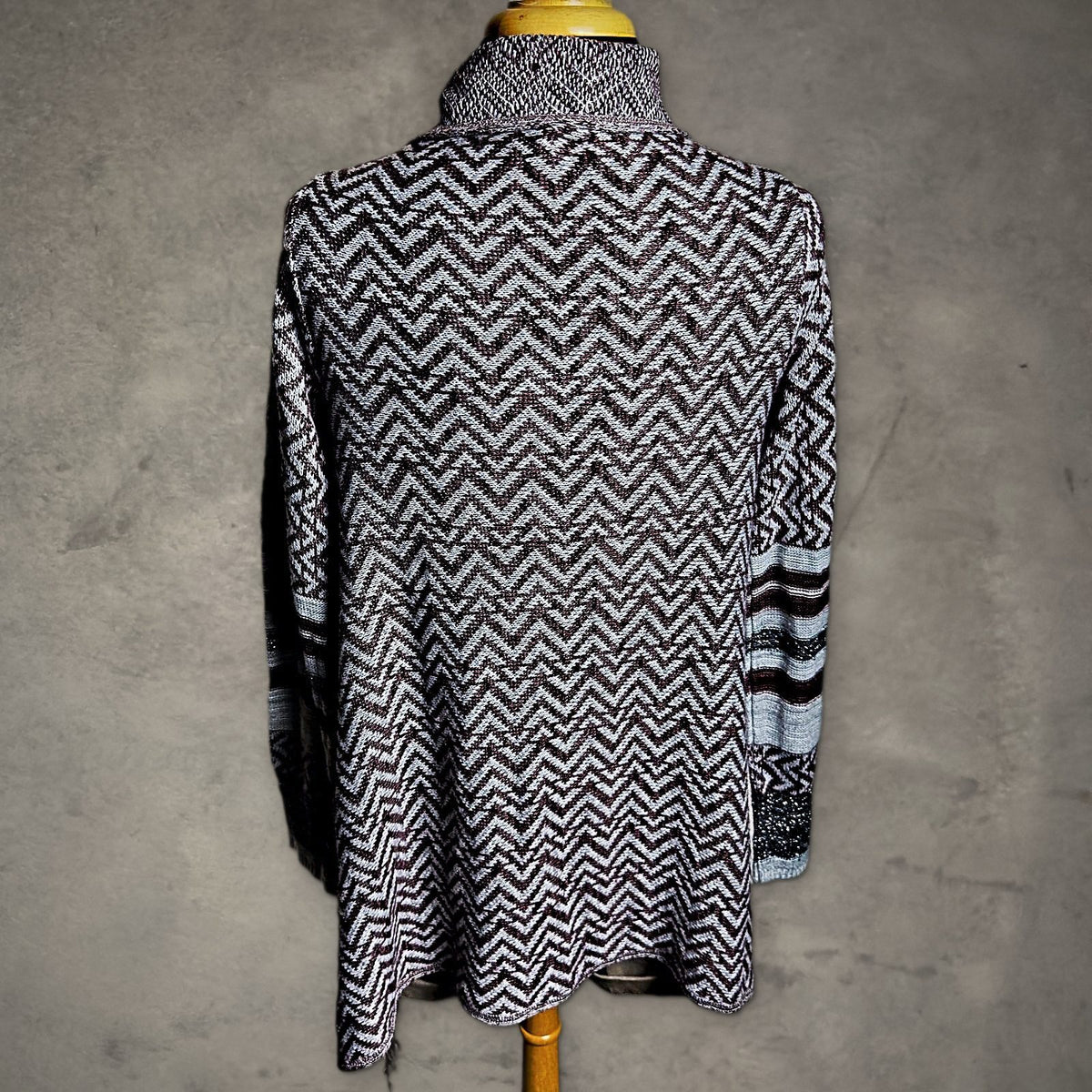 Vanity Open Front Fringe Cardigan Womens Brown Boho Knit
