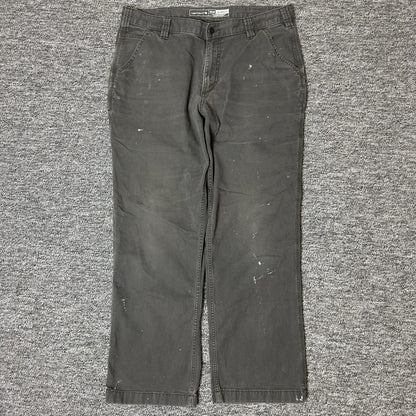 Carhartt Relaxed Fit Pants Mens 36x30 Gray Baggy Workwear