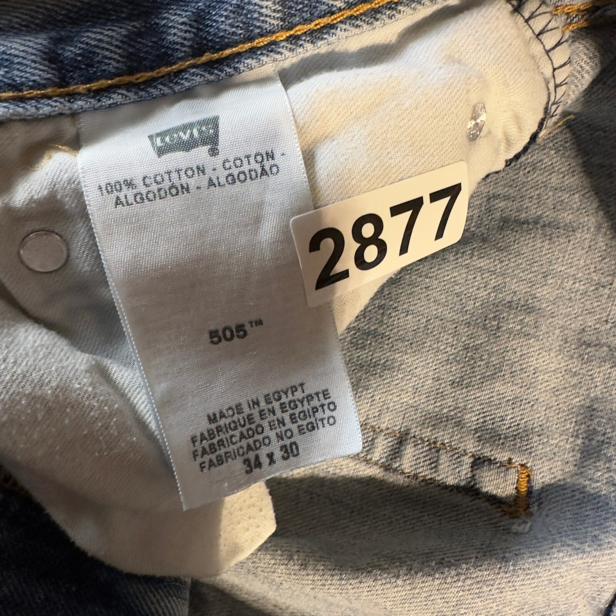 Vintage Y2K Levi's 505 Regular Fit Jeans Mens 34x27