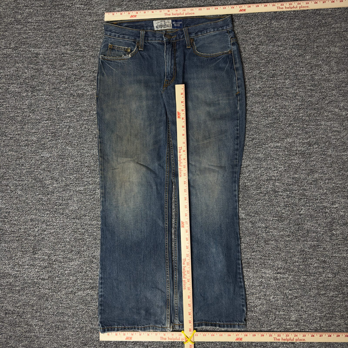 Y2K Aeropostale Benton Bootcut Jeans Mens 30x30 Frayed