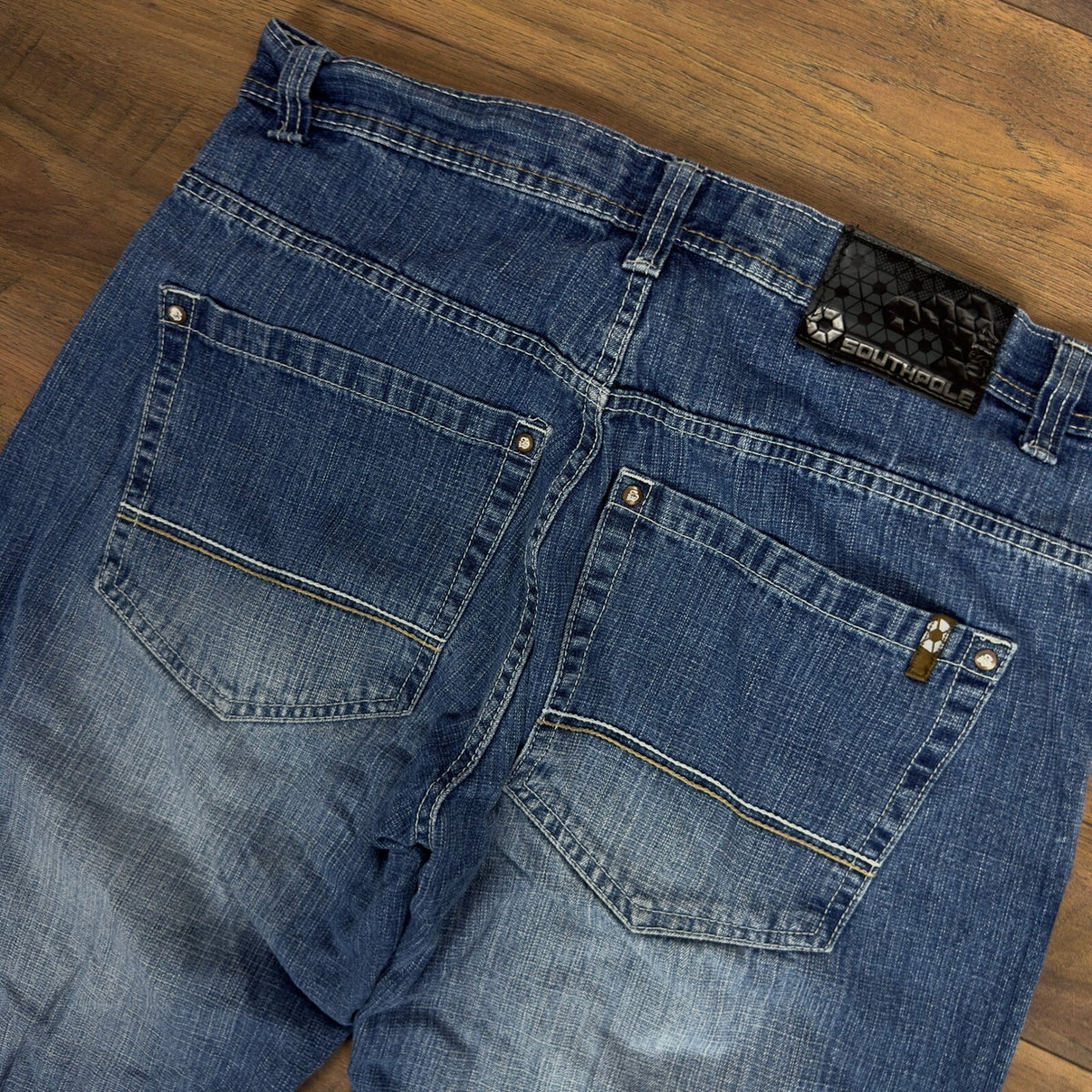 Y2K Southpole Baggy Jeans Mens 38x30 Medium Wash Wide Leg
