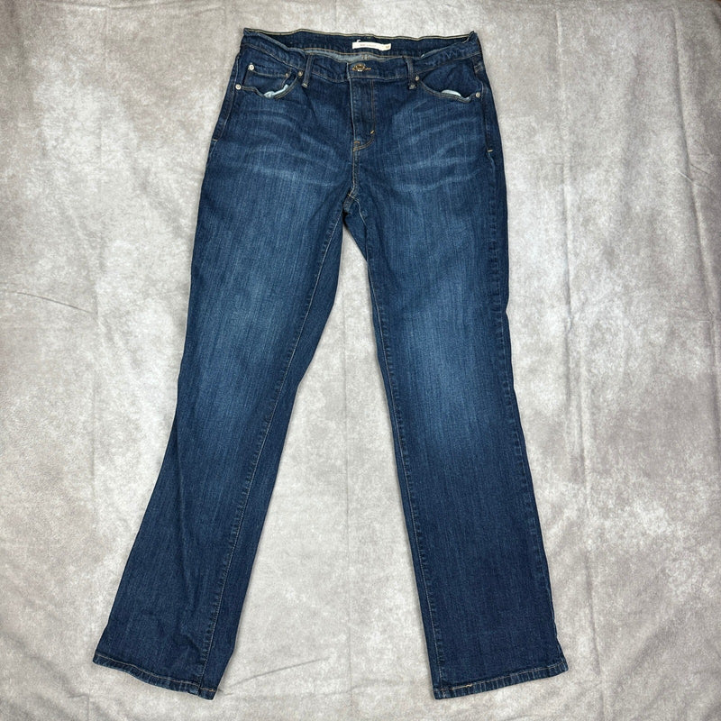 Levi's 505 Straight Leg Jeans Women 30 Blue Baggy Heritage