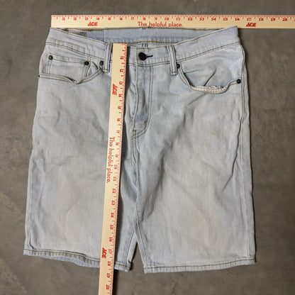 Levi's 505 Regular Fit Denim Shorts Mens 32 Light Blue Casual Baggy Summer