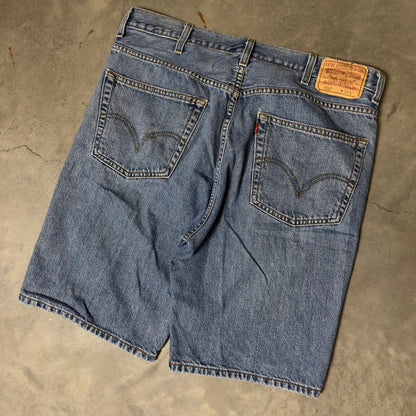 Vintage Levis 505 Regular Fit Denim Shorts Mens 38 Baggy