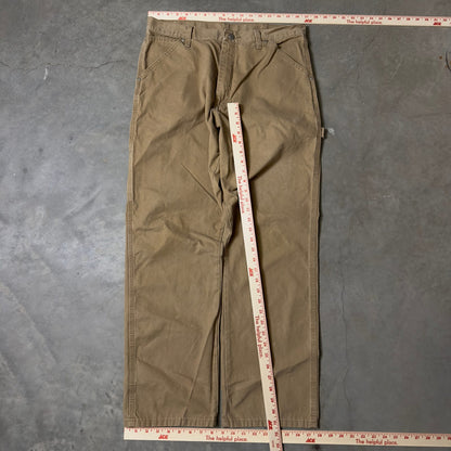 Wrangler Carpenter Jeans Mens 34x32 Tan Workwear