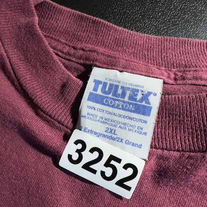 Vintage Tultex Graphic T-Shirt Mens 2XL Maroon Truck 90s Tee