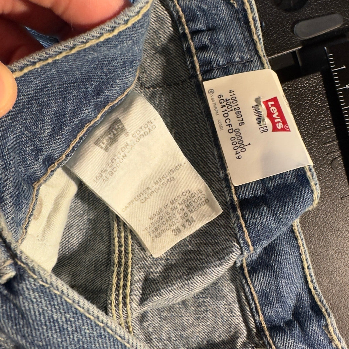 Vintage NWT Levi's Carpenter Jeans Mens 36x34 Baggy Workwear