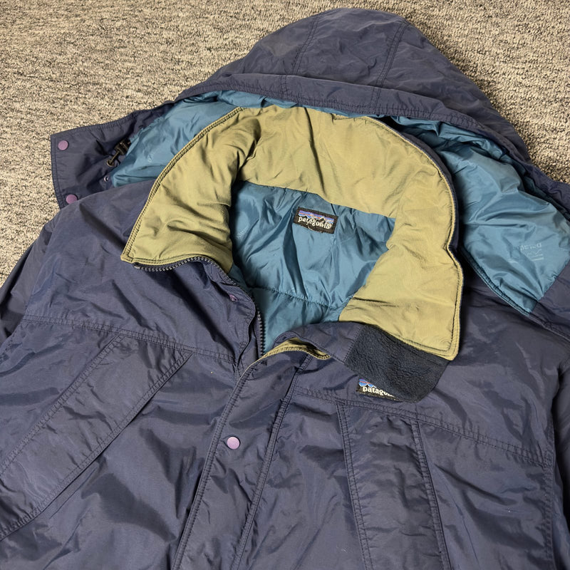 Patagonia Insulated Hooded Parka Jacket Navy Gorpcore