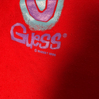 Vintage 1996 Guess Georges Marciano Sweatshirt Sz L Red