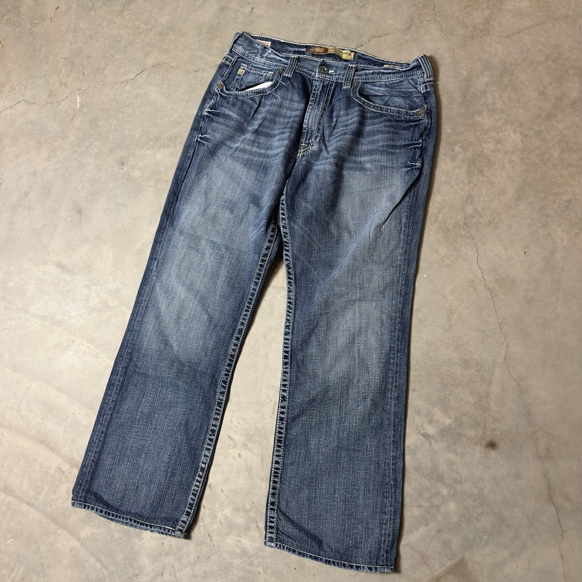 Y2K Big Star Legendary Blue Jeans Mens 36R Baggy Straight