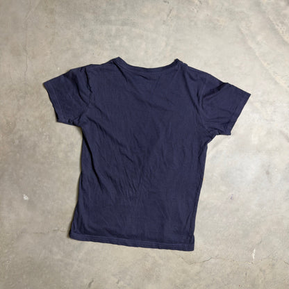 Aeropostale V-Neck T-Shirt Womens M Navy Blue A87 Cotton