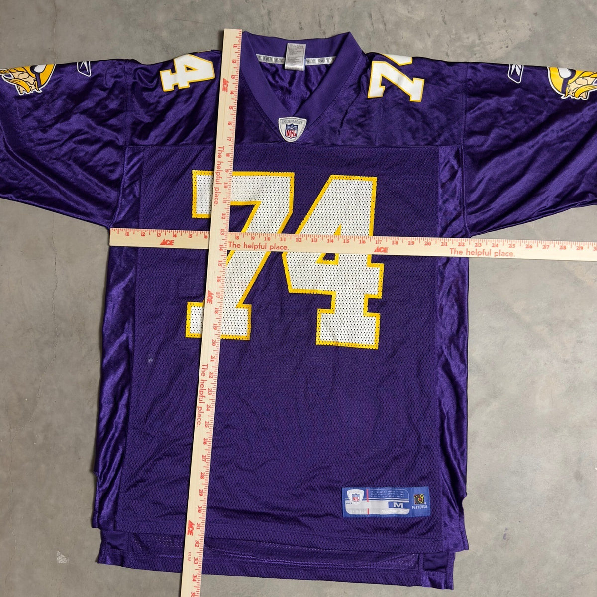 Vintage Reebok Vikings McKinnie Jersey Mens M Purple NFL 74