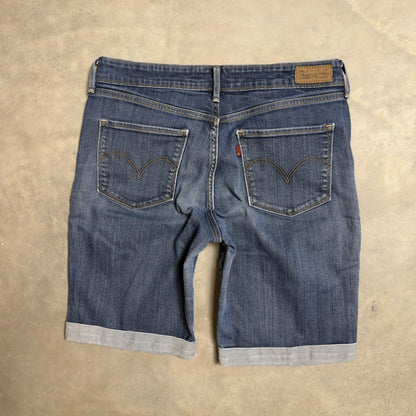 Levi's Bermuda Denim Shorts Womens 8 Cuffed