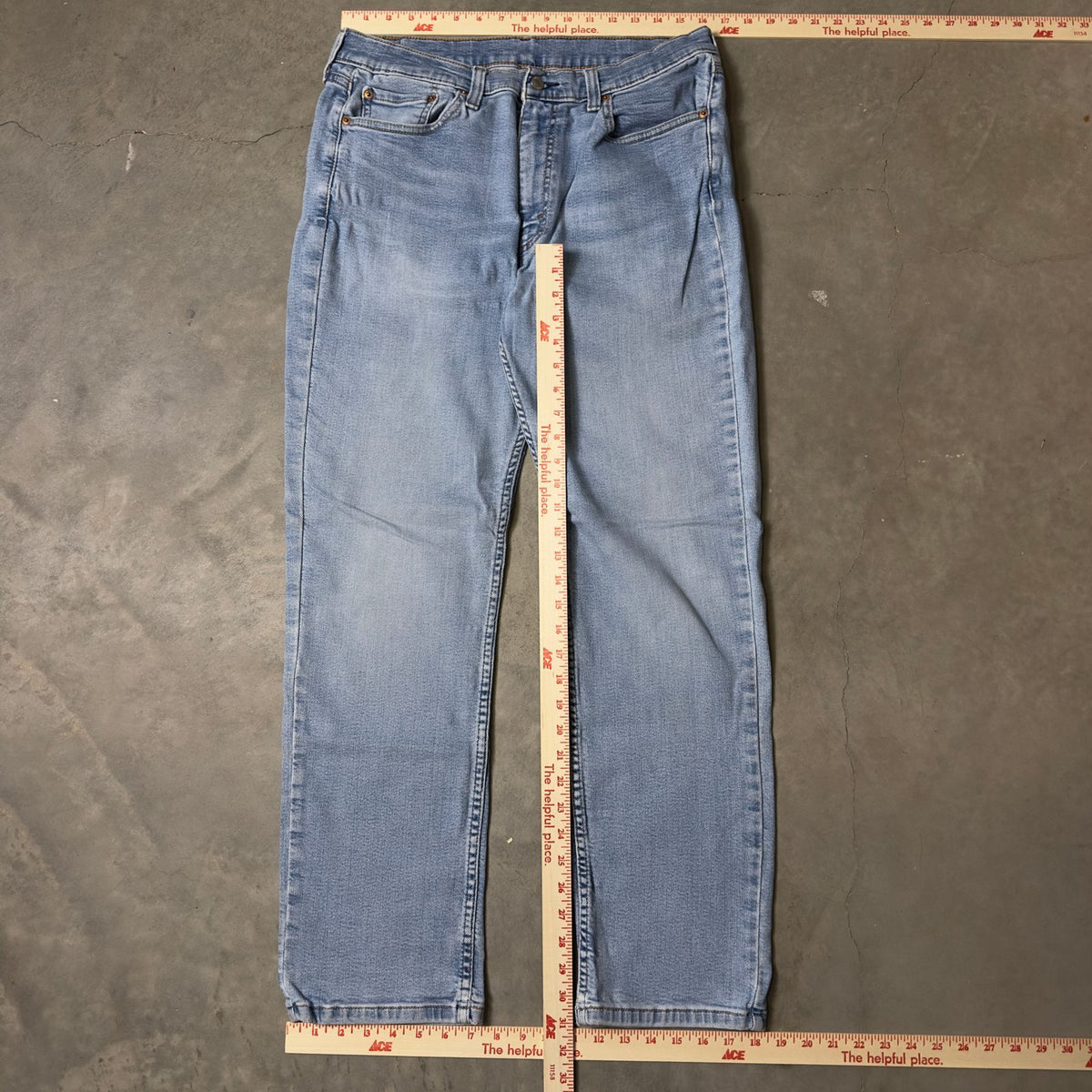 Levi's Straight Leg Jeans Mens 36x32 Light Wash Classic
