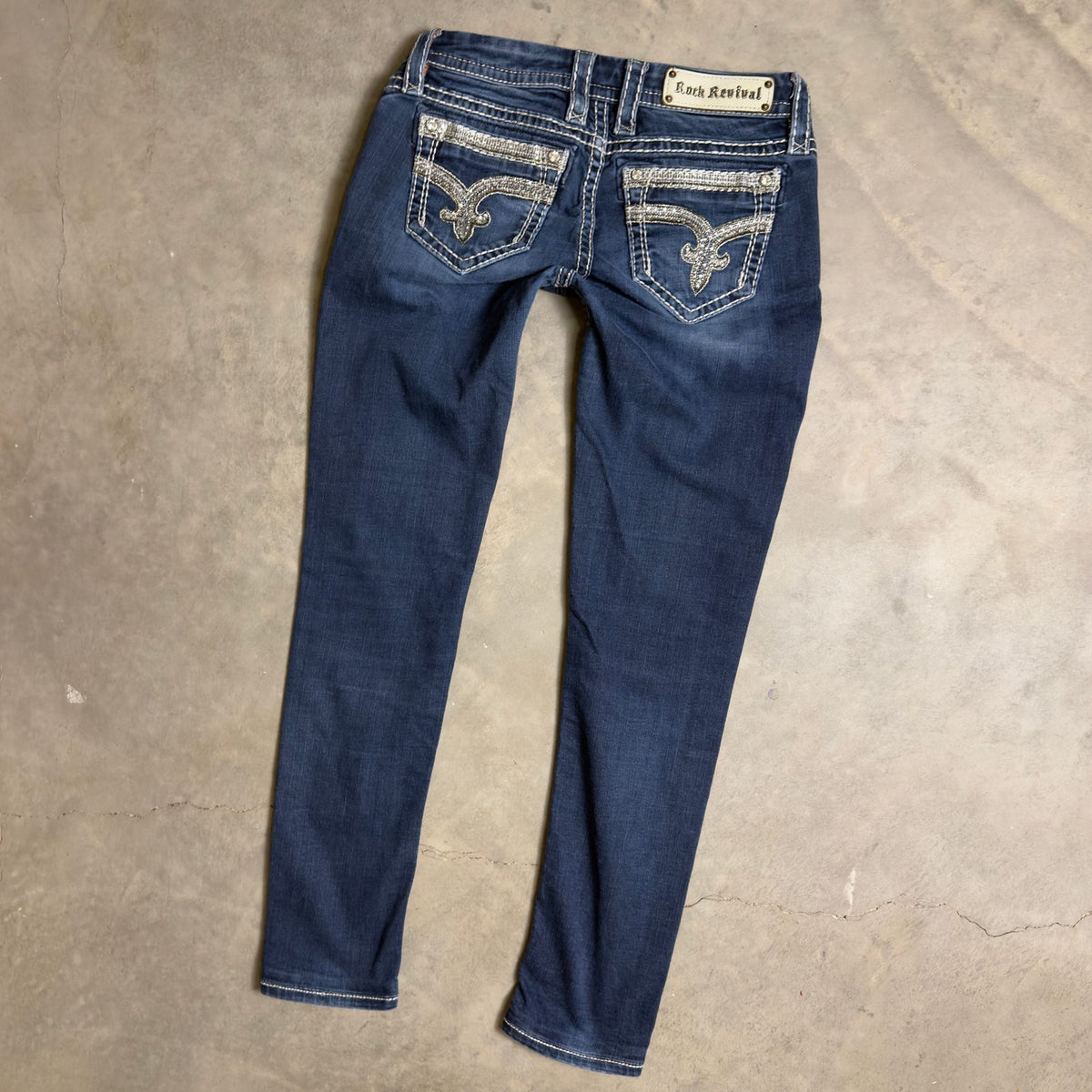 Rock Revival Celeste Skinny Jeans Womens 27 Blue