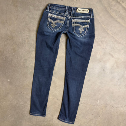 Rock Revival Celeste Skinny Jeans Womens 27 Blue
