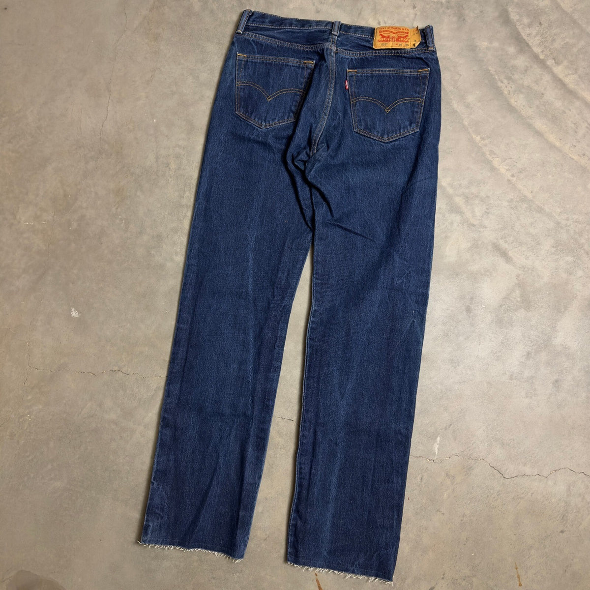 Levi's 501 Original Fit Jeans Mens 36x31 Indigo Blue Straight Baggy Heritage
