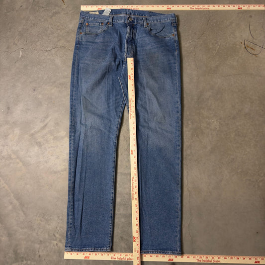 Levi's Premium 501 ST Straight Taper Jeans Mens 38x34 Wash