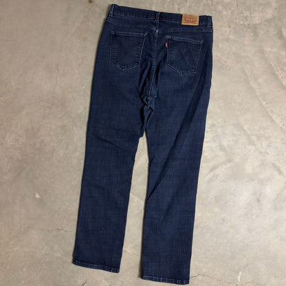 Levi's Classic Straight Jeans Womens 10 Dark Wash