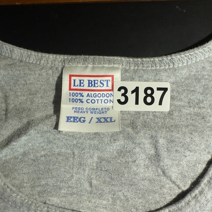 Vintage Le Best Cozumel Mexico Tank Top Men XXL Gray Graphic