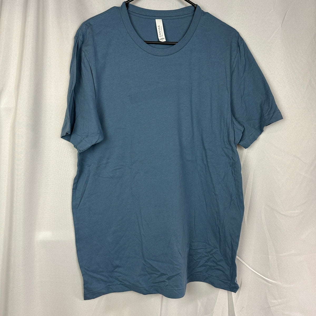 Lot of 3 Bella Canvas 3001U Blank Tees Mens L Steel Blue NWT