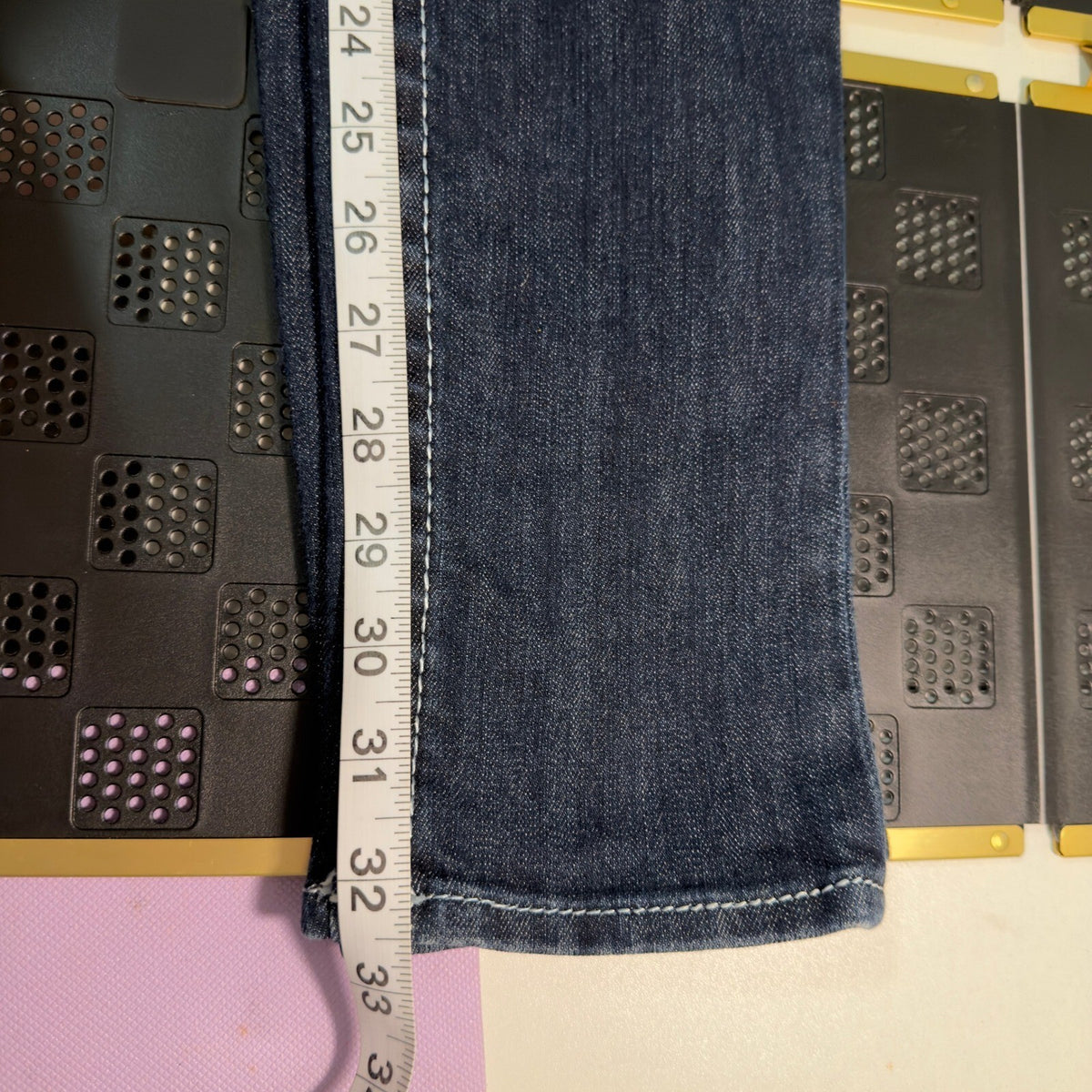 Vintage True Religion Skinny Jeans Womens 26 Dark Wash White