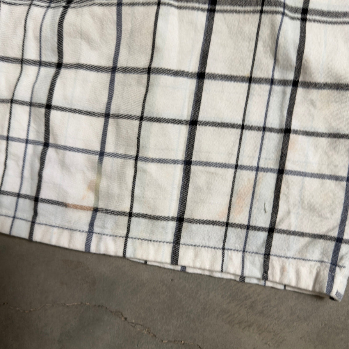 Hurley Plaid Walk Shorts Mens 36 White Black