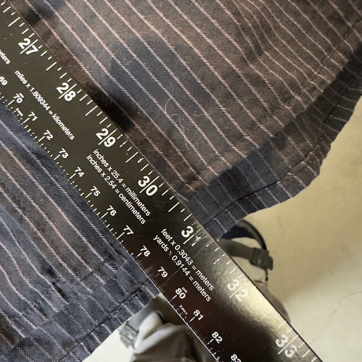 Y2K Machine Pinstripe Graphic Button Down Shirt Men XL Black
