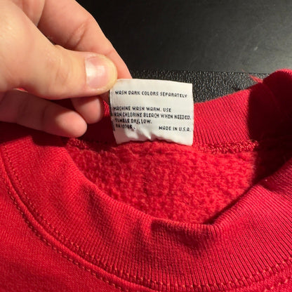Vintage Pro Spirit Sunflower Crow Sweatshirt Mens XLT Red