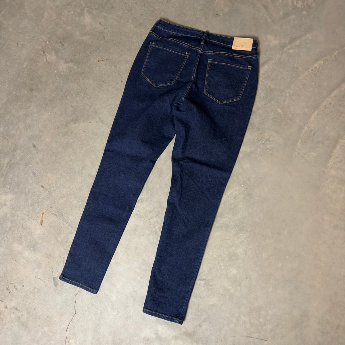 Seven7 Skinny Jeans Womens 8 Dark Blue High Rise Stretch