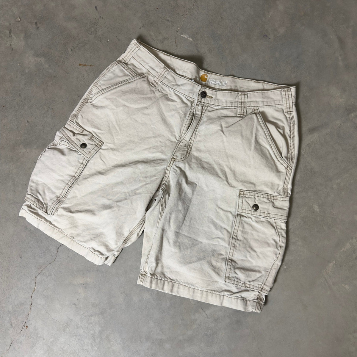Carhartt Relaxed Fit Cargo Shorts Mens 36 Tan