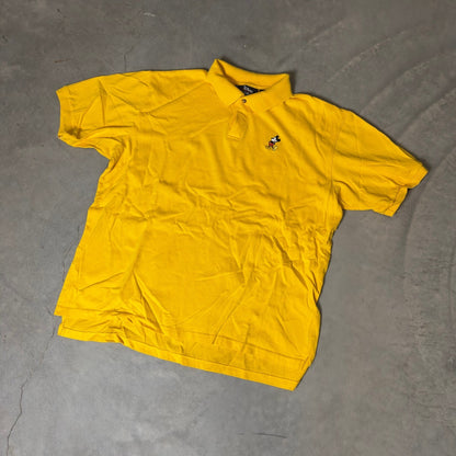 Vintage 90s Disney Mickey Mouse Polo Shirt Mens XL Yellow