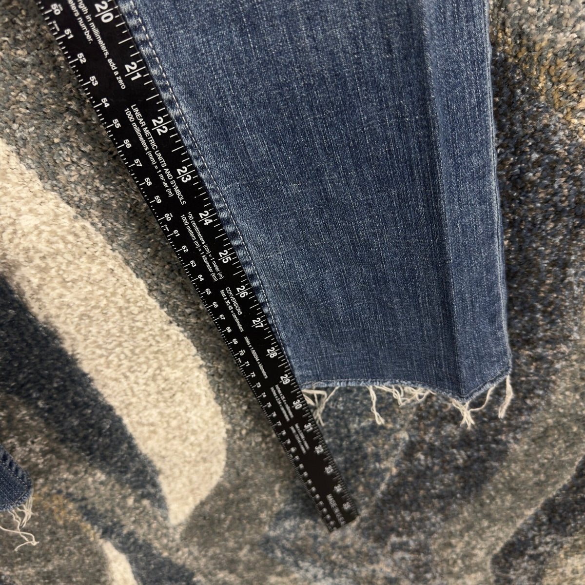 Y2K Simply Vera Wang Distressed Skinny Jeans Womens 2 Blue