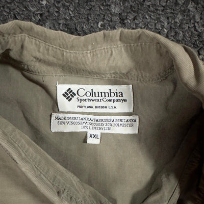 Columbia Sportswear Button Down Shirt Mens XXL Khaki