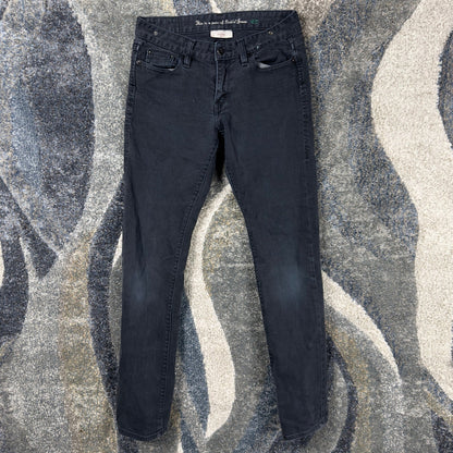 Levis 531 Low Skinny Jeans Womens 6L W28 Faded Black Grunge