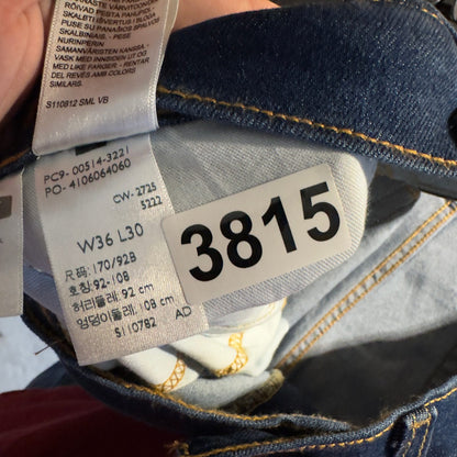 NWT Levi's 514 Straight Stretch Jeans Mens 36x30 Indigo