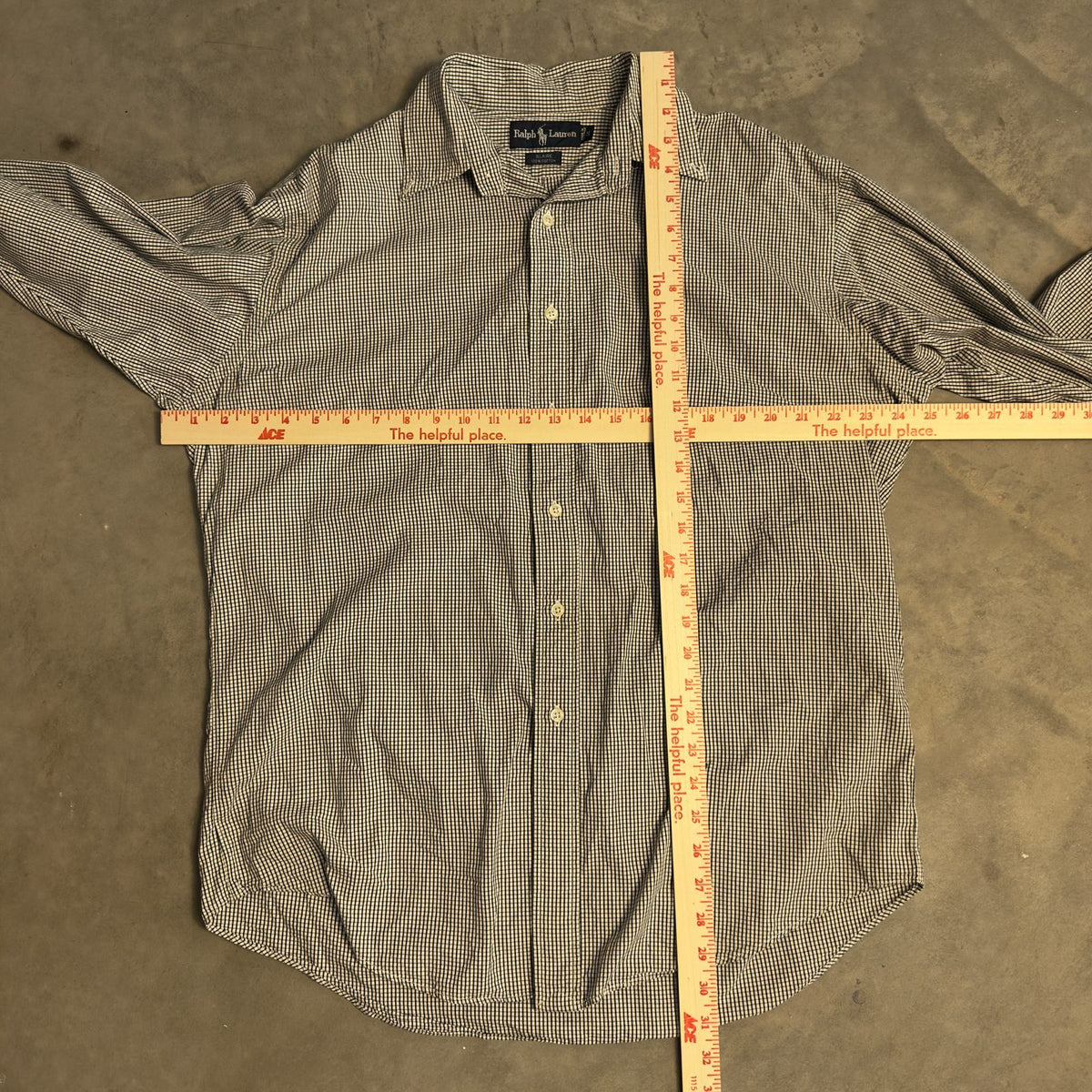 Ralph Lauren Blaire Check Shirt Mens M Cotton
