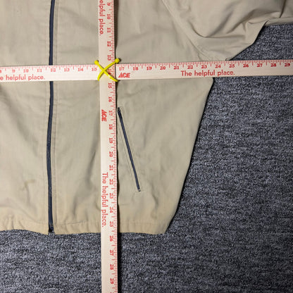 Kmart Zip Bomber Jacket Mens Beige Navy Collar