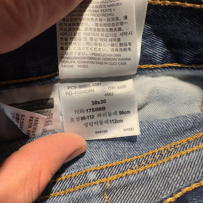 Levi's 505 Regular Fit Jeans Mens 38x30 Baggy Straight