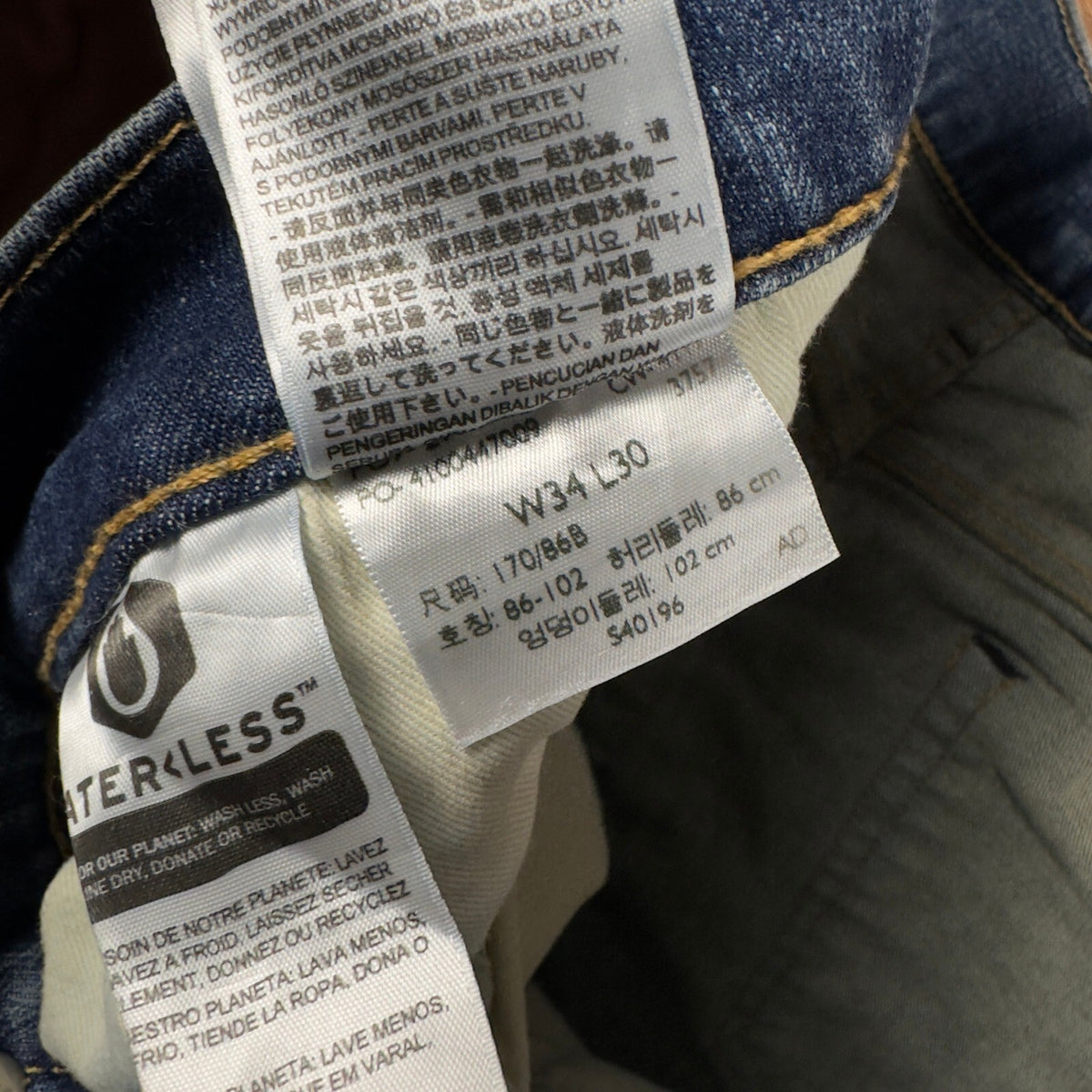 Levis Premium 502 Taper Jeans Mens W34 L30 Medium Wash Blue
