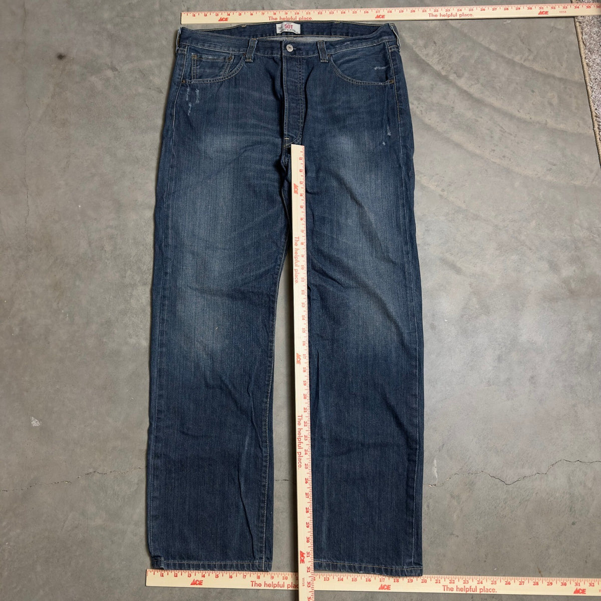 Vintage Y2K Levi's 501 Original Fit Jeans Mens 38x32 Blue Baggy