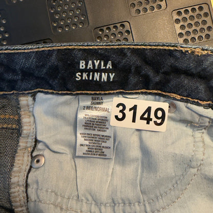 Aeropostale Bayla Skinny Jeans Womens 2 Regular Low Rise