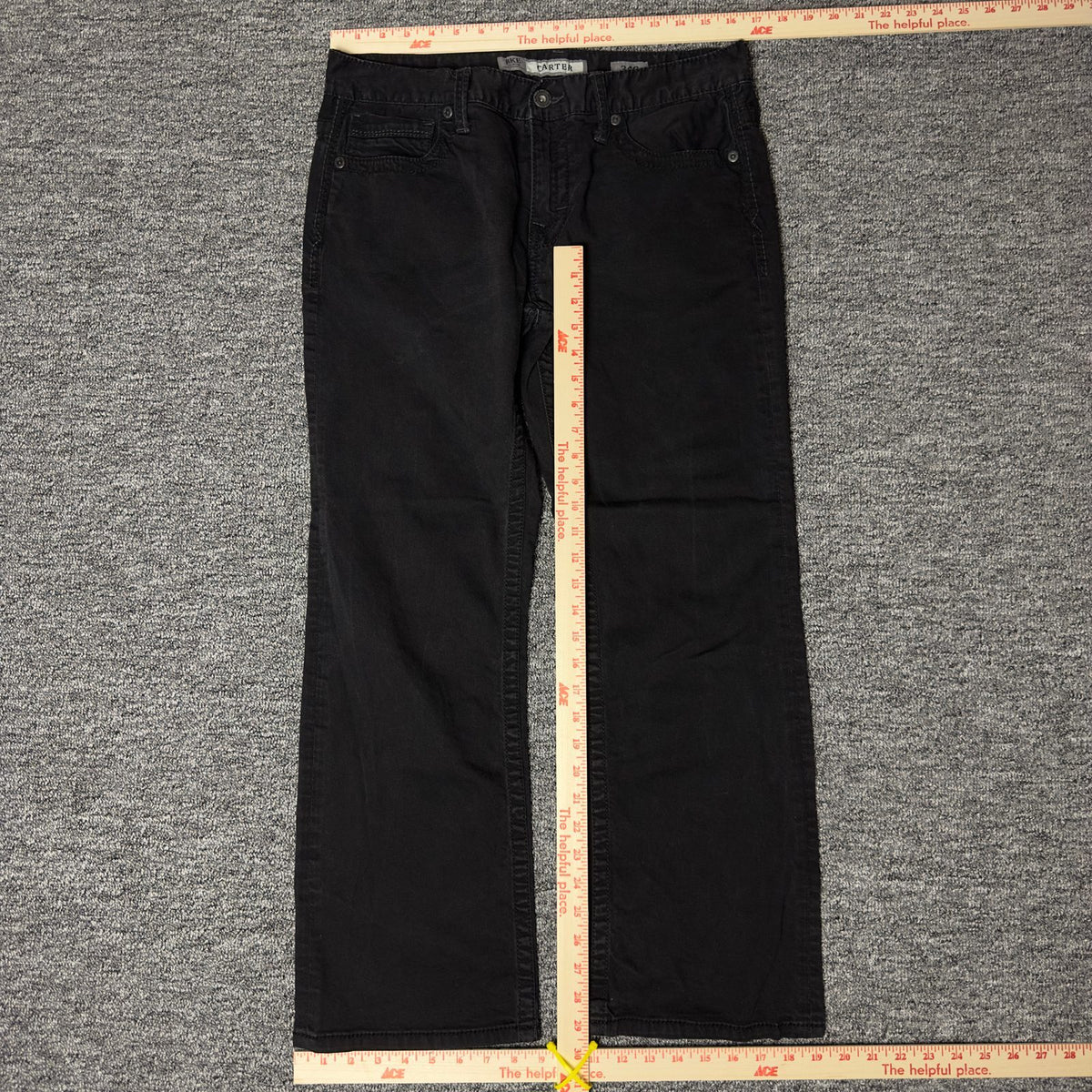 BKE Carter Mens Jeans 34S Black Wash Straight Classic Y2K