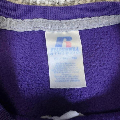 Vintage Russell Athletic Waconia Wildcats Crewneck XL Purple